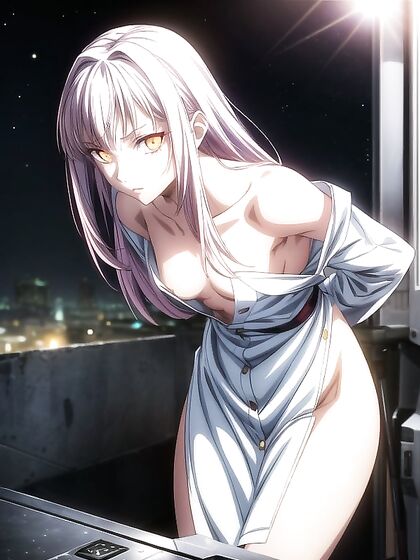 Fit Armored Warrior Getting Intimate Close-Up Facial Pleasure in Hentai Hentai AI Image