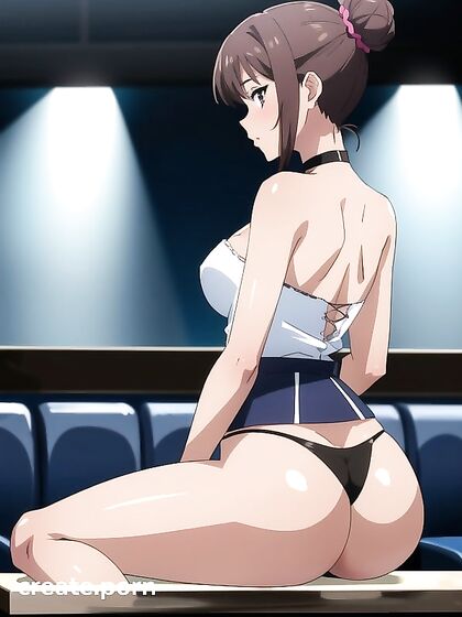 Pink Thong and Tiny 18+ Tits in Seductive Hentai AI Image