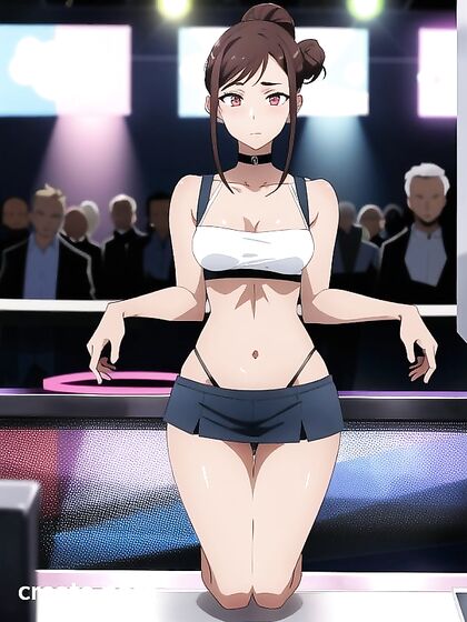 Two People Enjoy Steamy Hentai AI Image with Hair Buns and Sexy Ass Play