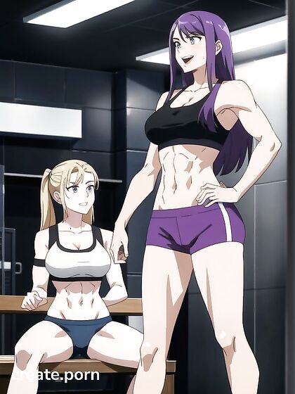 CutePale-Skinned Babe Gets Seductive in the Gym for Steamy Hentai AI Image