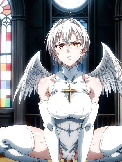 Angry Warrior With Light Brown Skin Wields Armor in Steamy Hentai AI Image