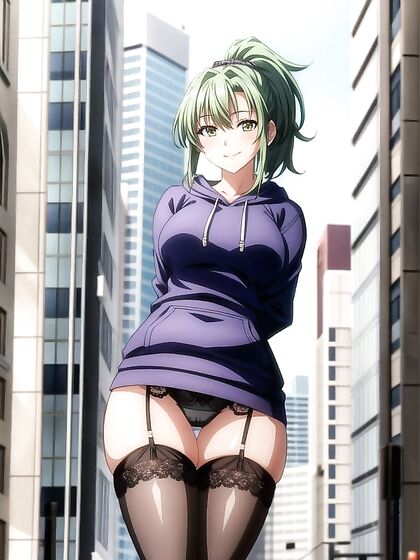 Teen 18+ With Medium Breasts and Green Hair Exploring Sexy Hentai Fantasies