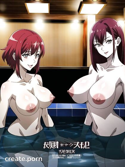 Teen 18+ With Large Breasts Enjoys a Harem Fantasy in Steamy Hentai AI Image