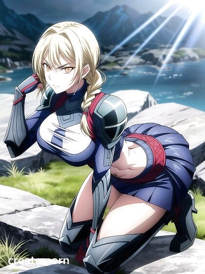 Glowing Eyes in the Mountains - A Captivating Hentai Screencap Experience