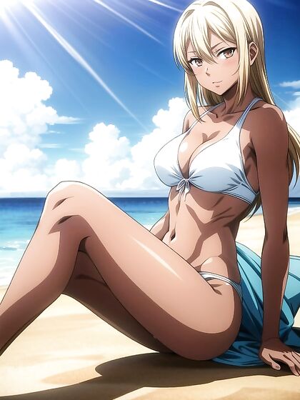 Beach Tan Lines and Steamy Sex Image in Detailed Hentai Fantasy