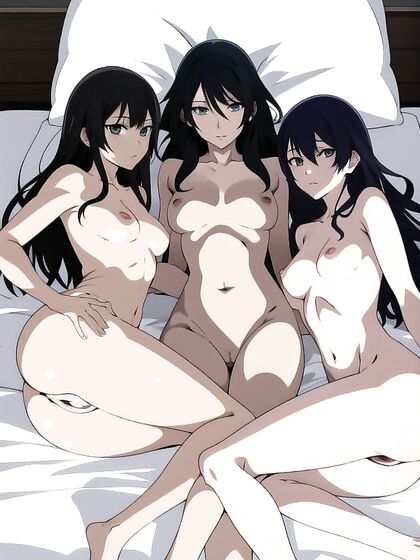 Mind-Blowing Orgasms with Busty Black-Haired Beauty in Hentai AI Image