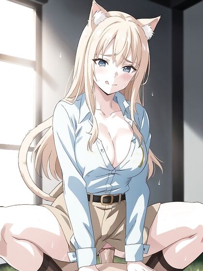 Meadow Enjoying Intimate Moments with Two Partners in Steamy 18+ Hentai AI Image