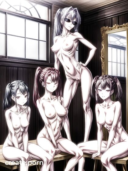 Skinny Girl 18+s in a Busty Harem Fantasy for Exciting Hentai Pleasure