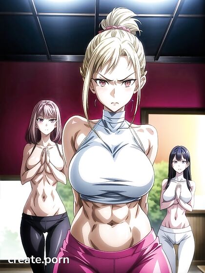 Harem Fantasy with Busty Beauties and Round-Ass Action in Anime Porn