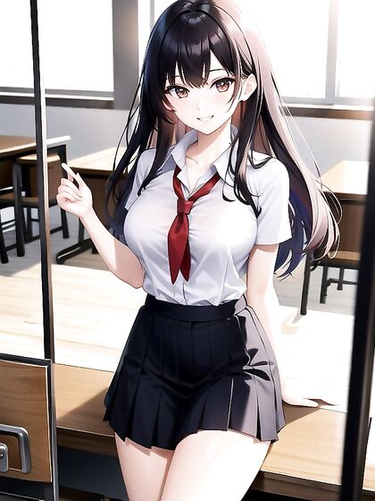 Multi-Colored Fit Girl 18+ Seduction in Vibrant Hentai Fantasy