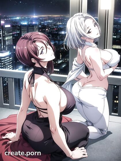 Nighttime Pleasures with Thick Curves in Hot Hentai AI Image