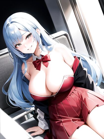 Mischievous Massive-Assed Beauty in Seductive Wallpaper Hentai AI Image