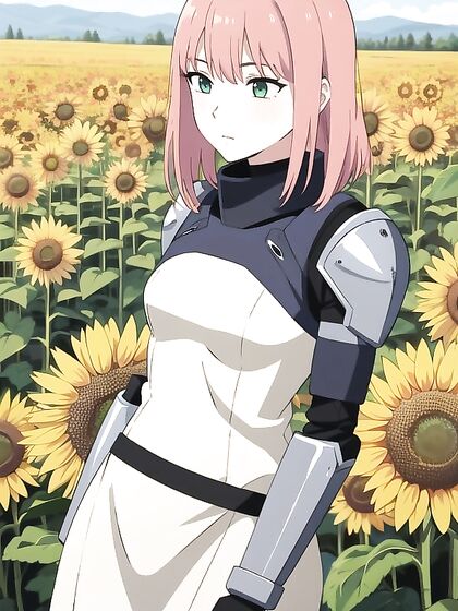 Two People Get Intimate with Green-Skinned Beauty in Pink Hentai AI Image