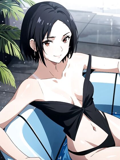 Afternoon Delights - Steamy Poolside Hentai AI Image with AI