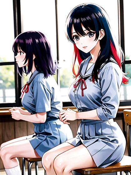 Colorful Manga Classroom Turned into Steamy Hentai Delights