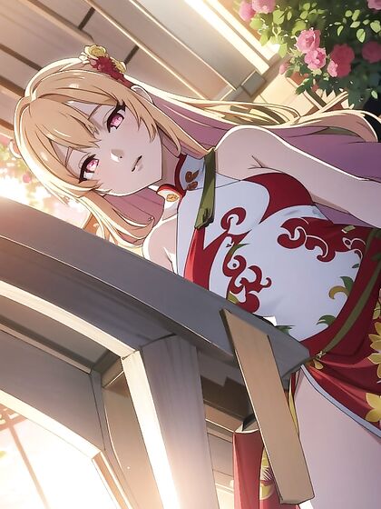 Luscious Naked Babe Laid Out Seductively in Vibrant Hentai Wallpapers