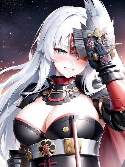Mischievous Cleavage Queen with a Massive Ass in Hentai AI Image
