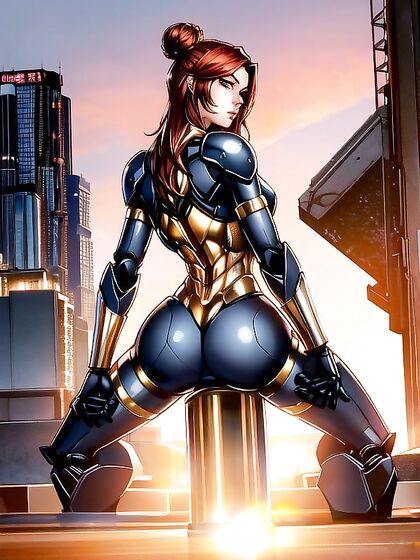 Embarrassed Fit Girl 18+ with Medium Breasts in Steamy Hentai AI Image