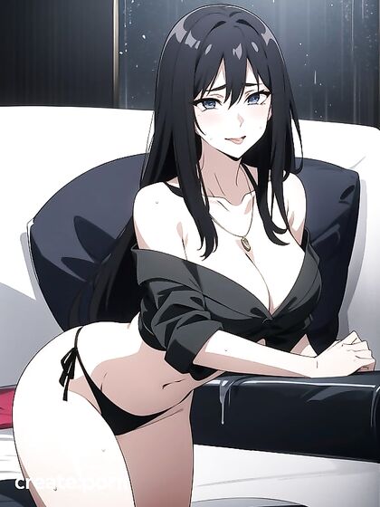 Luscious Long-Length Adventures - Naked and Laid Out in Steamy Hentai AI Image
