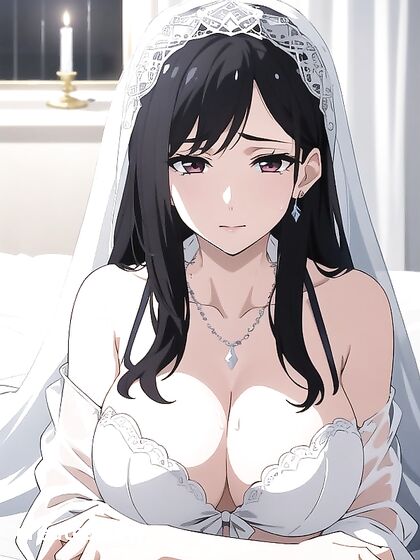 Natural Breasts Glow Under Moonlight in Late-Night Hentai Seduction