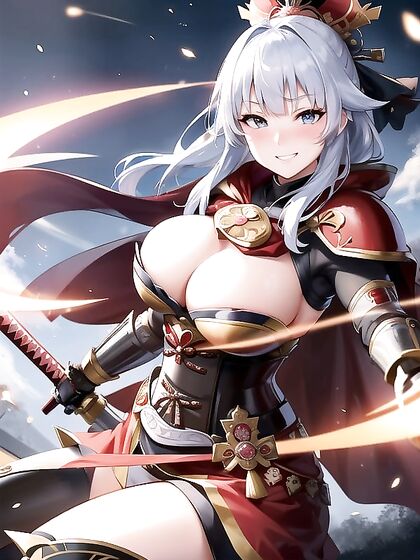 Massive Breasts Gleam in Light Blue Amidst bamboo forest Hentai Ecstasy