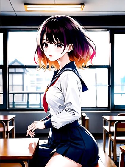 Multi-Colored Hentai Classroom Adventures - Steamy Manga Moments