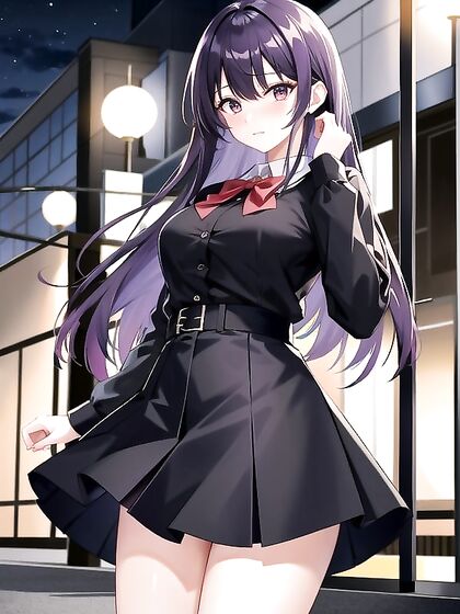 in Purple Uniform Explored in Urban Hentai Adventures