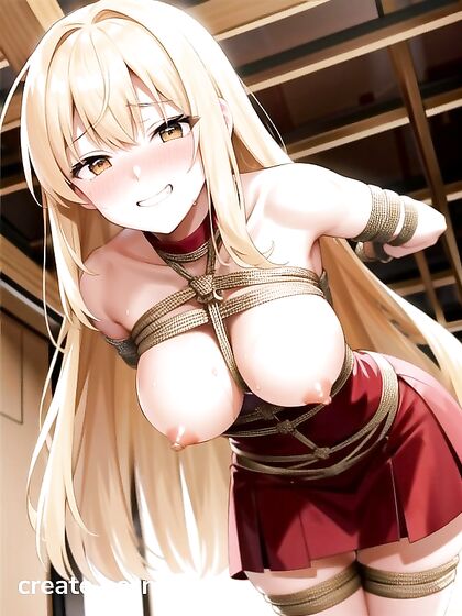 Fit Light Brown Beauty with a Massive Ass Takes on Hentai Desires
