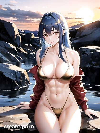 Teen 18+ Girl 18+ in Light Blue Explores Her Desires Amidst Mountain Imagery