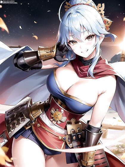 Massive Breasts in Armor Gloves - A Busty Hentai Fantasy