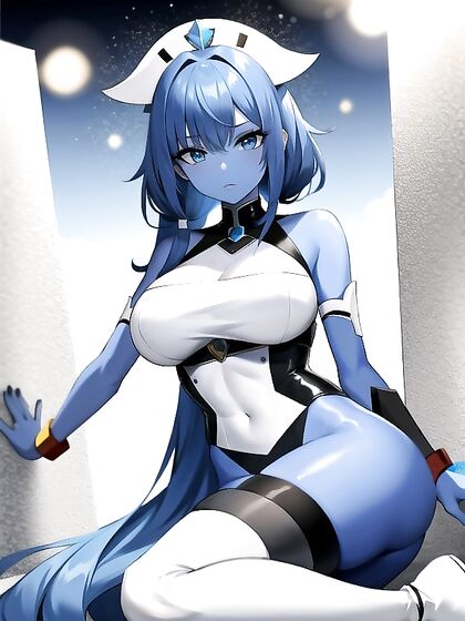 Mind-Blowing Blue-Skinned Hentai AI Image in Ultra Realistic AI Porn