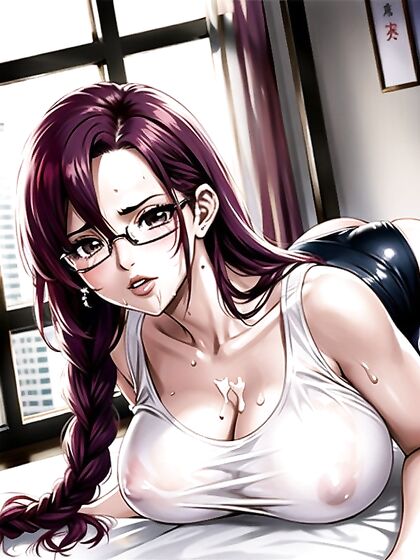 Tight Top and Stockings Heat Things Up in Bedroom Hentai Satisfaction