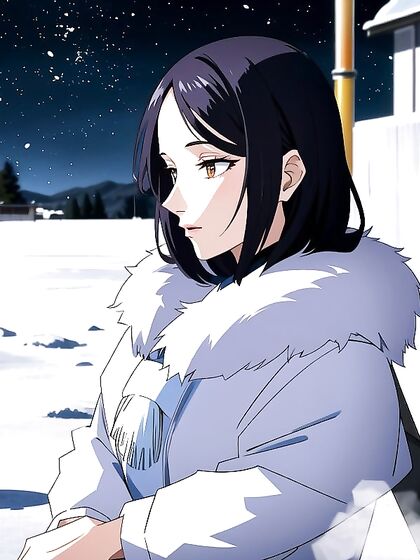 Snow's Busty Close-Up in Seductive Hentai AI Image