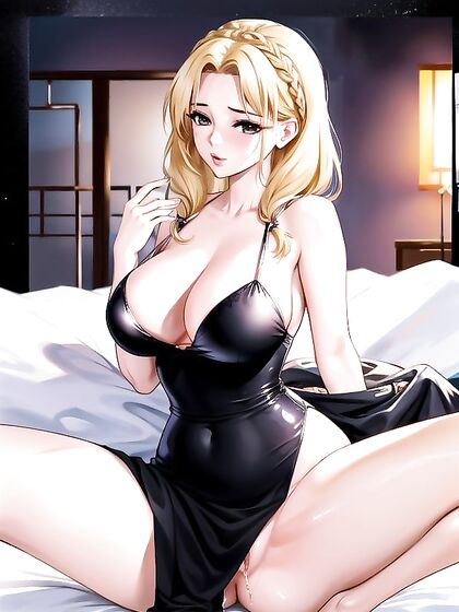 Medium-Ass Bust Shots in Bed for Steamy Hentai AI Image