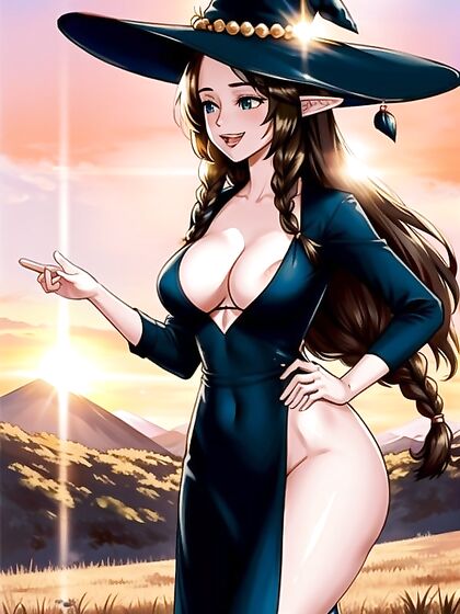 Pastel Witch Seduces You in Mesmerizing 18+ Hentai AI Image