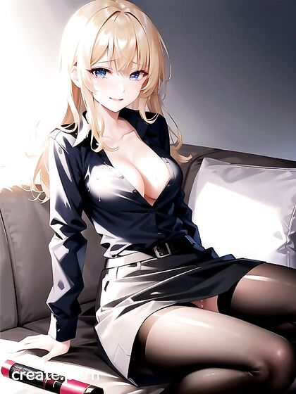 Skinny Teacher with Pale Skin Seduces Students in naughty Hentai AI Image
