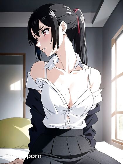Ponytailed Bombshell with a Massive-Ass Cumsplattered in Hentai Glory