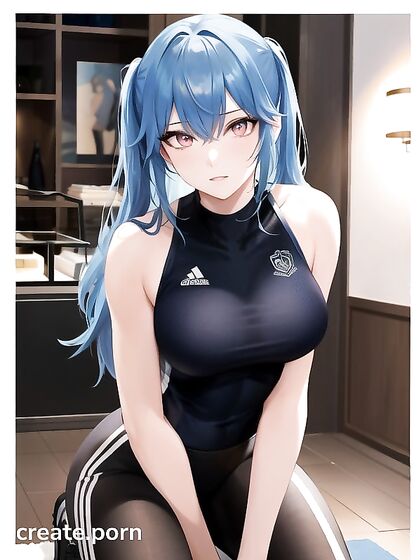 Submissive Basketball Babe in Erotic Hentai AI Image