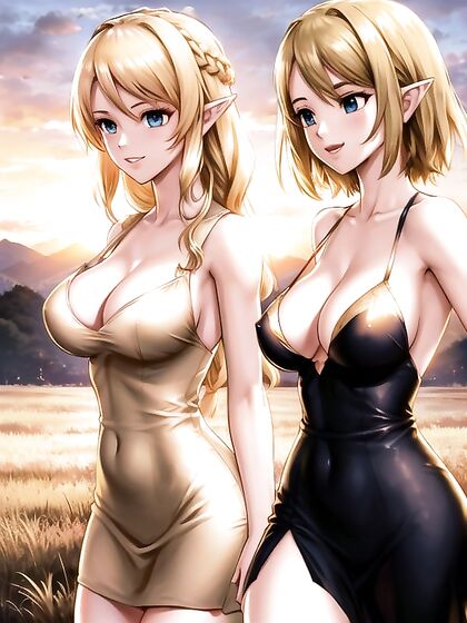 Rounded Ass and Luscious Decolletage in Sunset hentai Pleasure