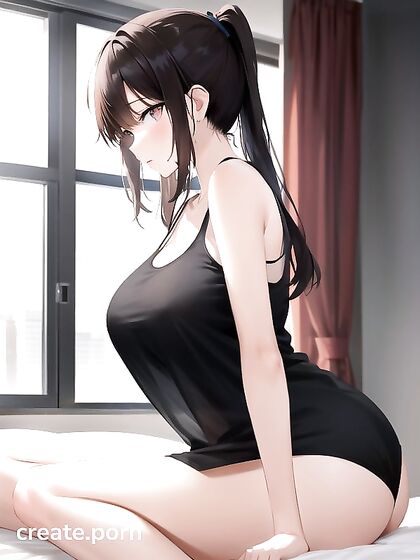 Thick Curves in Nighttime Side Views for Steamy Hentai AI Image