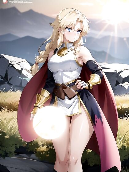 Natural Breasts and Armor Gloves - A Sensual Armored Hentai Adventure