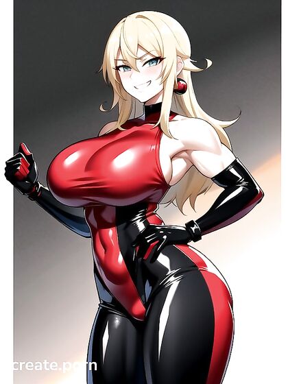 Mistress with Natural Breasts Teases in Mischievous Hentai AI Image