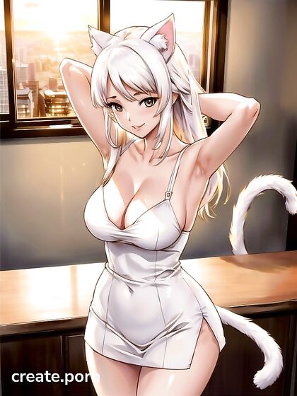 Cat Girl 18+ Enjoys Blissful Sunsets in Happy Hentai Pleasure