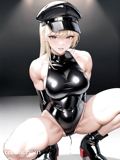 Mistress in Latex Suit Commands Mind-Melting Squatting Hentai Pleasure