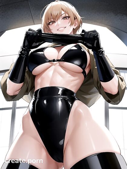 Blonde Temptress Engages in Mischievous Hentai AI Image