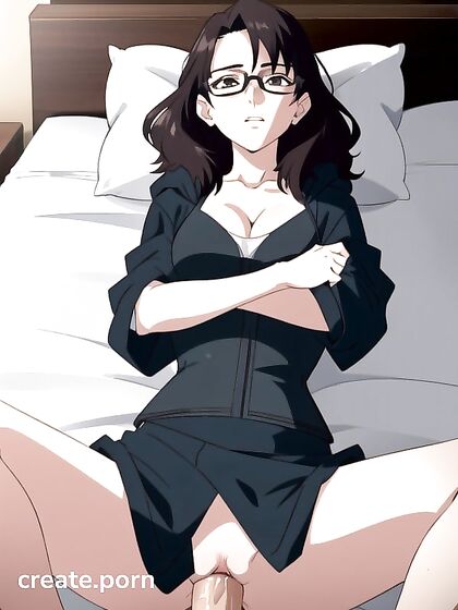 Sporty Chick with Black Hair and Bush Enjoying Steamy Hentai AI Image