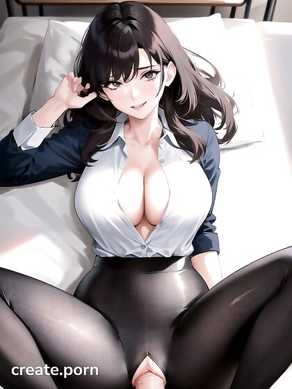 Office Seduction - Unbuttoned Blouse and Missionary Pleasure in Hentai Fantasy