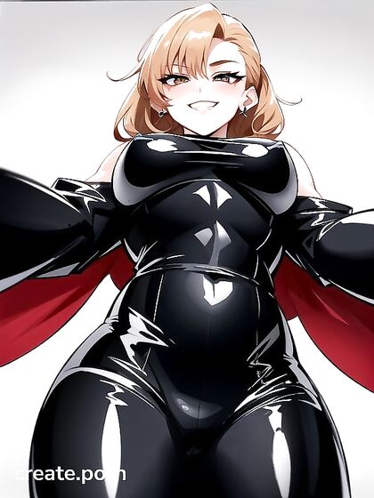 Mistress with a Mischievous Large-Ass Dominates in Seductive Hentai AI Image