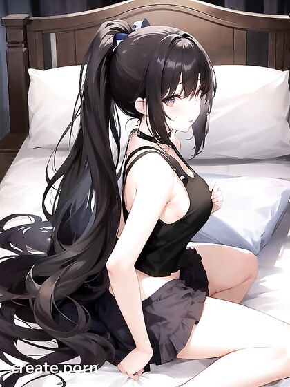 Medium-Ass Beauty with Perfect Breasts Enjoys Intense Hentai Pleasure Alone