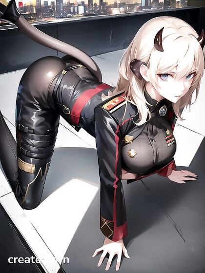 Seductive Blonde Tempts You in Mesmerizing Hentai AI Image